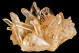 Tangerine Quartz Crystal Cluster - Madagascar #112783-1